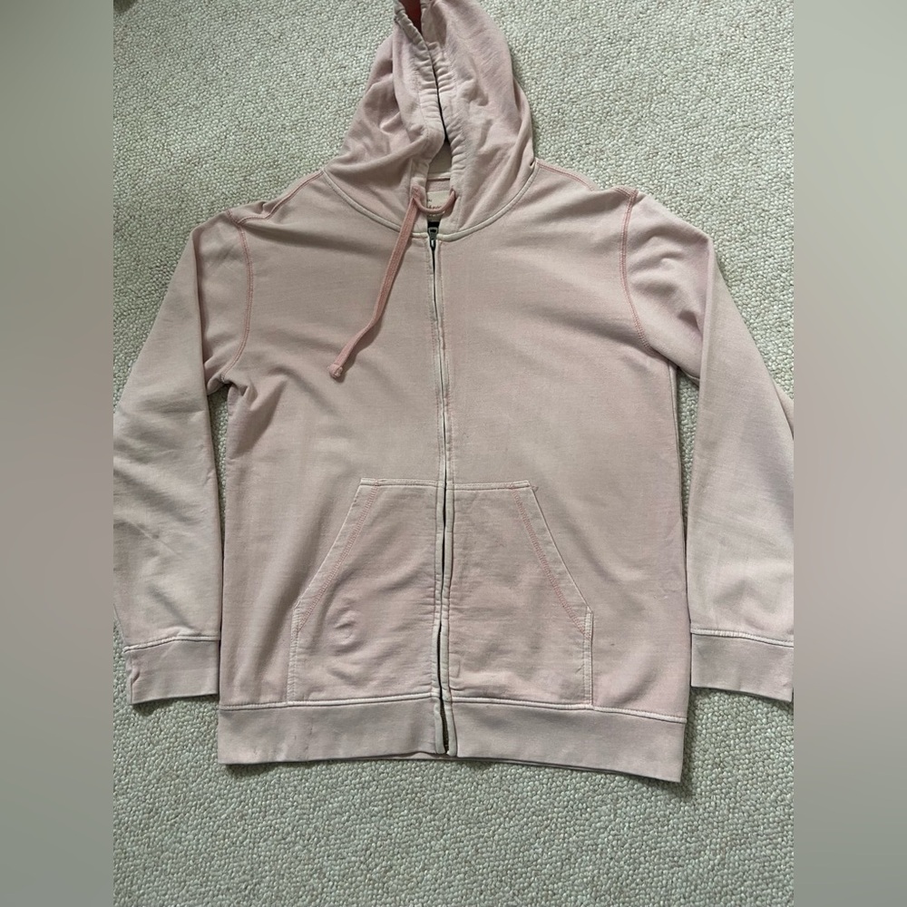 Original Vintage Weatherproof since 1948 Hoodie. Coral Pink, Men’s Size Large.